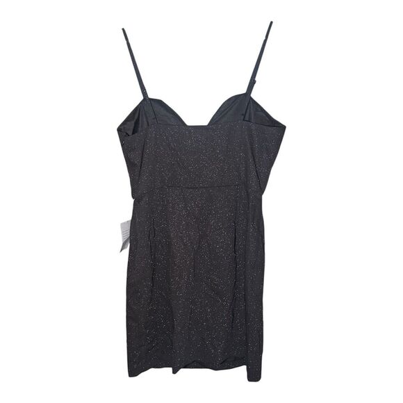 NSR Napian Sea Rd Black Shimmer Minidress Large NWT - Picture 2 of 4